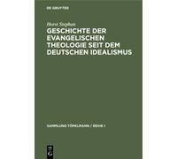 Horst Stephan Geschichte Der Evangelischen Theologie Seit Dem (Copertina rigida)