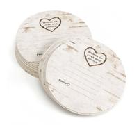 Hortense B Hewitt Wood Grain Design Words of Advice Coasters, Set di 25