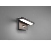 HORTON APPLIQUE DA ESTERNO LED 8W 1000lm, 3000K IN FUSIONE ANTRACITE ORIENTABILE CON SENSORE L. 15CM X H. 12 CM IP54