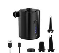 Horuili® Pompa elettrica di aria, 4000 Pa Pompa portatile gonfiabile con 4 bocche, 5200mAh, con funzione di gonfiamento e svuotamento, per anello, sacchetto a vuoto, barca a tubo