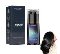 Horuili® Shampoo per la colorazione dei capelli, shampoo per la tintura rapida, crema per la cura e la colorazione dei capelli, shampoo per uomini e donne con capelli neri