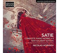 Complete Piano Works, Vol.4 - Erik Satie (Audio Cd)