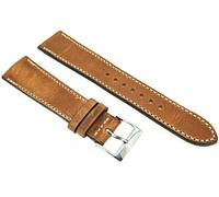 Horween Dublin Cinturino per orologio, 18 mm, marrone chiaro, Made in Germany