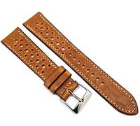 Horween Dublin Racing - Cinturino per orologio da polso, 20 mm, marrone chiaro, made in Germany