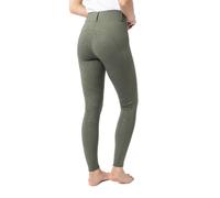 HORZE Dea Gambali da Equitazione da Donna, Pantaloni da Equitazione con Seduta Completa, Passanti per la Cintura e Tasca per Il Cellulare, Verde, 40