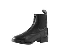 HORZE Stivali Paddock Wexford in Pelle Sintetica da Donna con Cerniera Frontale, Nero, Tutte Le Misure, Nero, 39