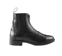 HORZE Stivali paddock Wexford in pelle sintetica per bambini con cerniera frontale, nero, tutte le misure, nero, 33