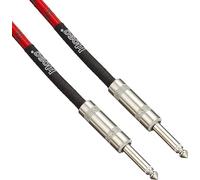 Hosa 3GT-18C3, Cloth Guitar Cable, Hosa Straight to Same, 18 ft, RD/GN