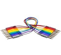 Hosa CPP845 - Cavo patch con connettore jack da 6,3 mm su entrambe le estremità, 1,5 m, 8 pezzi