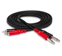 Hosa CPR-206, Stereo Interconnect, Dual 1/4 in TS to Dual RCA, 6 m