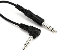 Hosa CSS-103R, Balanced Interconnect, 1/4 in TRS to Right-angle 1/4 in TRS, 3 ft