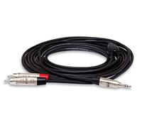 Hosa HMR-006Y, Pro Stereo Breakout, REAN 3.5 mm TRS to Dual RCA, 6 ft