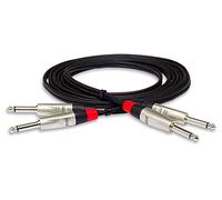 Hosa HPP-010X2, Pro Stereo Interconnect, Dual REAN 1/4 in TS to Same, 10 ft