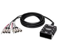 Hosa SH-6X2-30, Pro-Conex Little Bro' Sub Snake, Hosa 6 x XLR Sends and 2 x 1/4 in TRS Returns, 30 ft