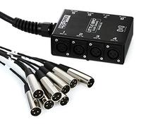 Hosa SH-8X0-25, Pro-Conex Little Bro' Sub Snake, Hosa 8 x XLR Sends and No Returns, 25 ft