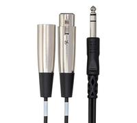 Hosa SRC-204, Insert Cable, 1/4 in TRS to XLR3M and XLR3F, 4 m