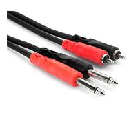 Hosa Stereo Intercon Dual 1/4Ints to Dual Rca3M