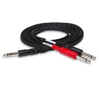 Hosa STP-201, Insert Cable, 1/4 in TRS to Dual 1/4 in TS, 1 m