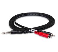 Hosa TRS-201, Insert Cable, 1/4 in TRS to Dual RCA, 1 m