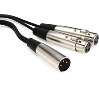 Hosa YXF-101.5, Y Cable, Dual XLR3F to XLR3M, 18 in