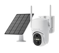 HOSAFE.COM Telecamera Wi-Fi Esterno, Telecamera WiFi Esterno, Telecamera WiFi Esterno Senza Fili, Telecamera a 360° con PTZ, Sensore PIR, Visione Notturna a Colori 2K HD, Cloud, Impermeabile IP66