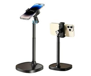 Hosann Century Supporto per cellulare, da tavolo, regolabile a 360°, compatibile con iPhone 15, 14, 13, 12 Pro Max/Galaxy/Huawei/Xiaomi (Black)