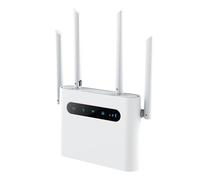 HOSAYA Scheda SIM portatile 4G, modem WiFi LTE CPE 32, 32 utenti Wi-Fi, 3 porte RJ45, quattro grandi antenne, router desktop/parete con funzione hotspot
