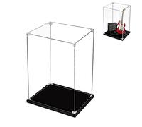 Hosdiy Teca Vetrina Espositiva in Acrilico per (Fender Stratocaster Chitarra) Modello - Compatibile con Lego 21329 - Teca Vetrina (Solo Vetrina, Senza Modello)