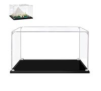 Hosdiy Teca Vetrina Espositiva in Acrilico per Lego Grande Piramide di Giza - Teca Vetrina Compatibile con Lego 21058 (Solo Vetrina, Senza Modello)