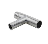 Hose Barb Reducer Tee 3 Ways Splitter 12-6-12mm 304 Stainless Steel Hosetail Connector Coupler Fitting