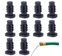 Hose Cap Stopper - 10 pezzi 8 mm Water Pipe Caps, Outdoor Lawn Accessory, Durevole Hose End Plug With Simple Fit | Pratica soluzione di gestione 'acqua per giardini Farms Greenhouses, Suitable