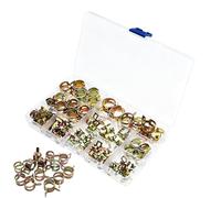Hose Clamp Assortment Kit | Heavy Duty Install | Small Hose Clamps Kit with Case | for Engine Repair Boat Maintenance Plumbing Lawn Mower Mechanics Technicians