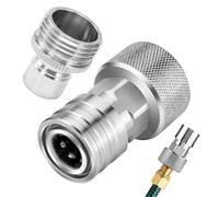 Hose Connector Adapter - Rustproof Stainless Steel 4.8x3x3cm, Precision Fitting | Universal Water Pipe, Hose Connection for Lawn Patio Yard Bathroom Kitchen Home Watering Washing Cleaning Maintenance