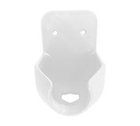 Hose Nozzle Bracket, Wall Mount Sprayer Attachment, Pipe Head Holder with Pre-Drilled Mounting Holes, Rust-Resistant and Weather-Proof for Garden, Garage, Yard, Use, White