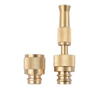 Hose Spray Nozzle | Heavy Duty Water Hose Nozzle, Adjustable Outdoor Hose Nozzle, Brass Faucet Adapter, Spray Nozzle For Watering Garden, Cleaning, Washing Car