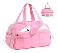 Hoseay Borsone da Viaggio Grande Borsone Palestra Donna con Tracolla e Scomparto Borsa Sportiva Impermeabile Borse Weekend Leggero Borsa Ospedale Parto 24L Borse a Mano per Aereo Sport, Rosa