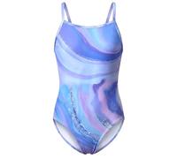 Hoseay Costume da Intero Ragazze, Costumi Bagno Monopezzo con Spalline Regolabili per Bambini, Asciugatura Rapida Schiena Nuda Costume Nuoto, Abbigliamento Spiaggia Piscina per età 5-6, Viola