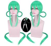 Hoseki no Kuni Jade Euclase Parrucca Cosplay Sintetico Lungo Verde Donna Parrucche per adulti Costume di Halloween Gioco anime Capelli 100 cm