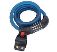 HOSEONFN Accessorio per lucchetto codificato per motocicletta per scooter elettrico con blocco freno a disco per mountain bike (Blu opaco)
