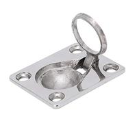 Hoseonfn Acciaio inossidabile durevole per anello di sollevamento del ponte della barca marina, manopola delle porte, manico, fibbia per anello a trazione La parola chiave (48 * 38)