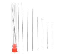 Hoseonfn Ago sottile per perle, ago per perle di semi, ago di apertura medio, per filettatura della collana, cucitura e reti da ricamo, set 8pcs