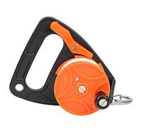 HOSEONFN Bobina della linea di immersione 150ft, per attrezzature per immersioni, con combinazione di corda PP per la posizione della maniglia La parola chiave principale del (Arancia)