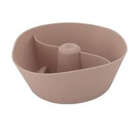 HOSEONFN Ciotola per Snack in Silicone per Tazza, Piatto di Frutta, Vassoio per Hamburger, Porta Snack per Cinema, Riutilizzabile, Lavabile in Lavastoviglie, Design a Prova di (Cachi)