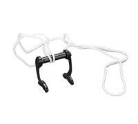 HOSEONFN Clip del naso di apnea tappi per il naso di nuoto con cinturino anti -perduto per l'allenamento per principianti delle immersioni (Nero)