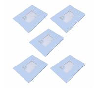 HOSEONFN Per sacchetti di gioielli e regali, contenitore portatile con manici, fondo quadrato rinforzato, cartone bianco resistente e plastica per feste, (B&B Xiaoyu)