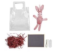 HOSEONFN per sacchetti per confezioni ecologici con manico in PU, base termosaldata, design pieghevole, materiale non tossico, set completo di strumenti (Rosso)