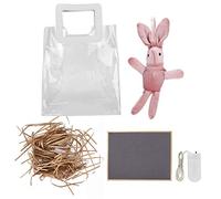 HOSEONFN per sacchetti per confezioni ecologici con manico in PU, base termosaldata, design pieghevole, materiale non tossico, set completo di strumenti (Oro)