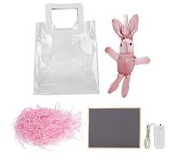 HOSEONFN per sacchetti per confezioni ecologici con manico in PU, base termosaldata, design pieghevole, materiale non tossico, set completo di strumenti (Rosa)