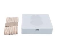 Hoseonfn per stampo gelato fatto in casa, cartone animato in silicone grigio stampo carino con coperchio e legno per casa, riutilizzabile, antiadere (Drago)