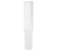 Hoseonfn pettine barbiere a dente largo fine, per parrucchiere professionale, per tutti i tipi di capelli, design tascabile portatile, materiale durevole, districamento liscio (Bianco)